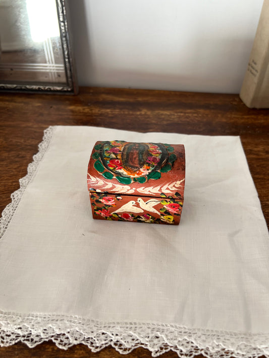 Wood jewelry box Guadalupe