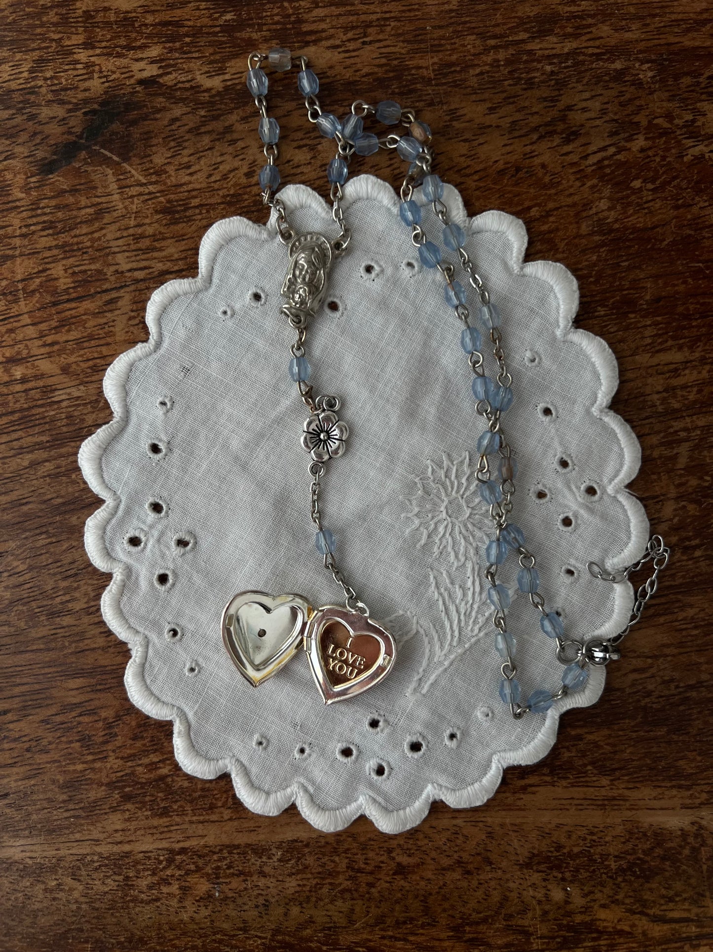 I love you heart locket