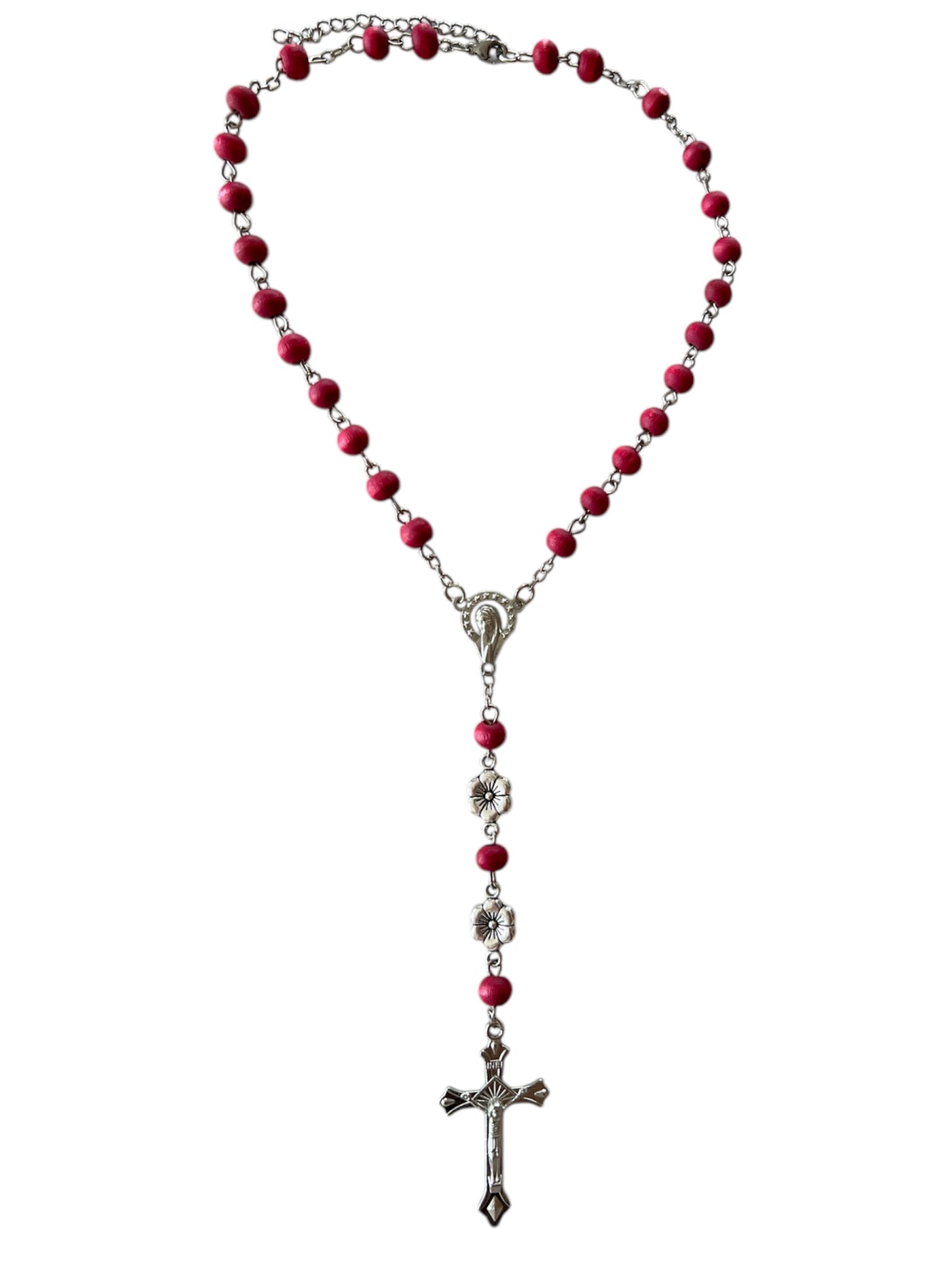 Chapel Rose rosary necklace