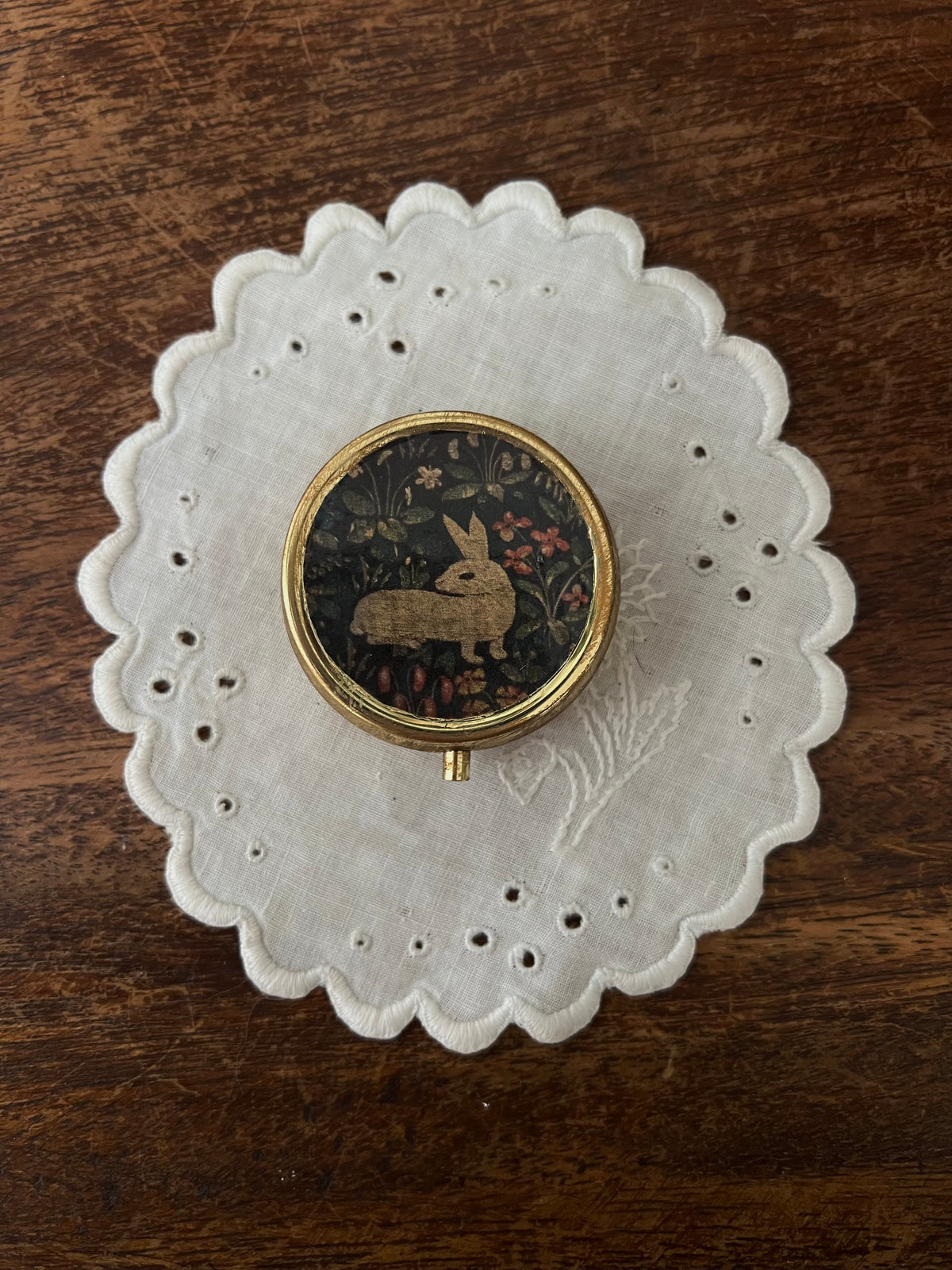 Vintage Rabbit pill box
