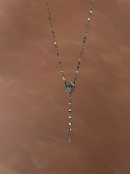 Silver Mercy Rosary