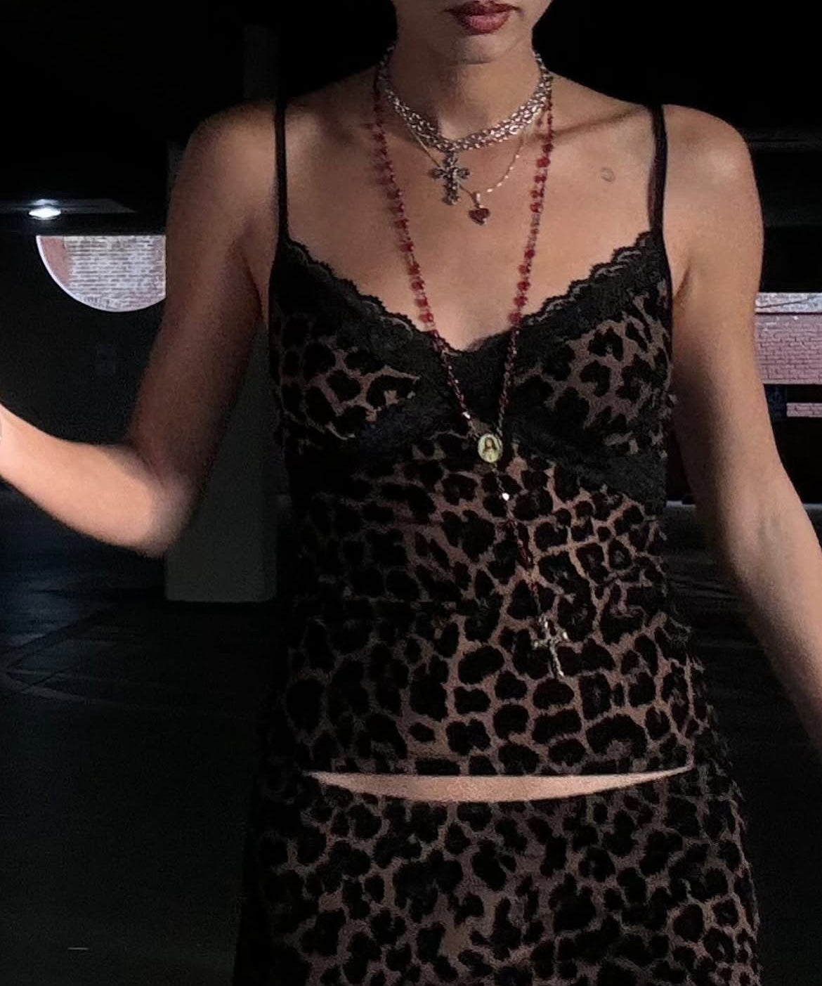 Joan - Double Chain Cross Necklace