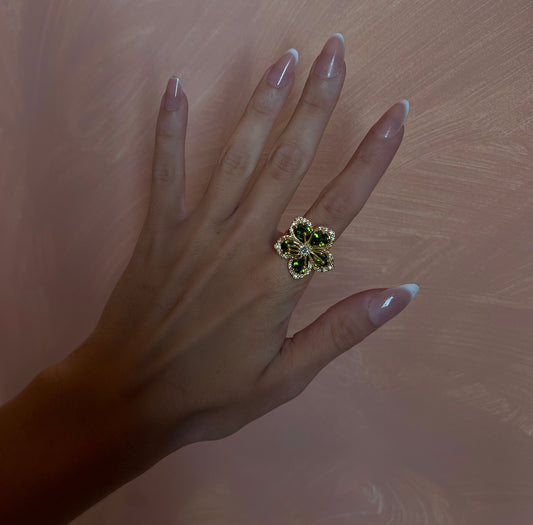 Emerald Bloom Ring