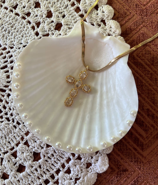 Amara Cross Necklace