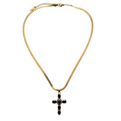 Black cross pendant