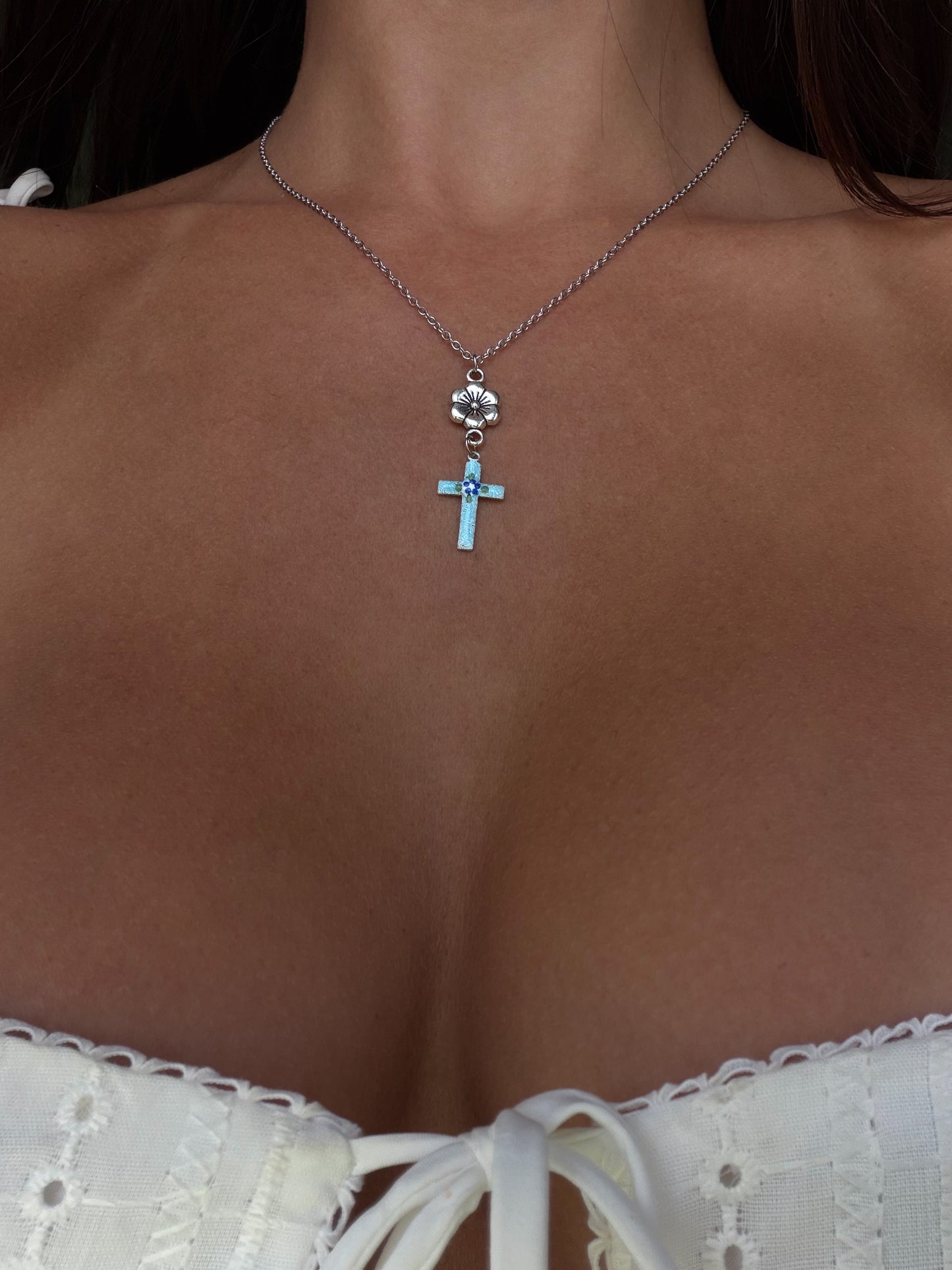 Forget me not necklace