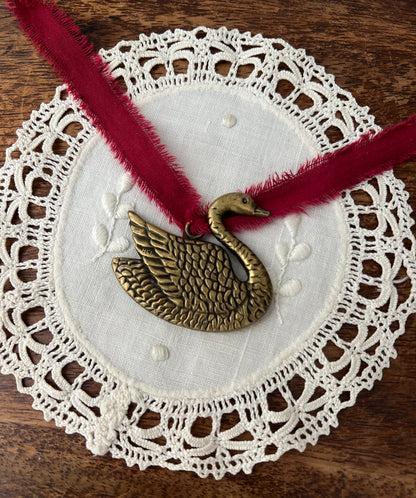 Crimson Swan necklace