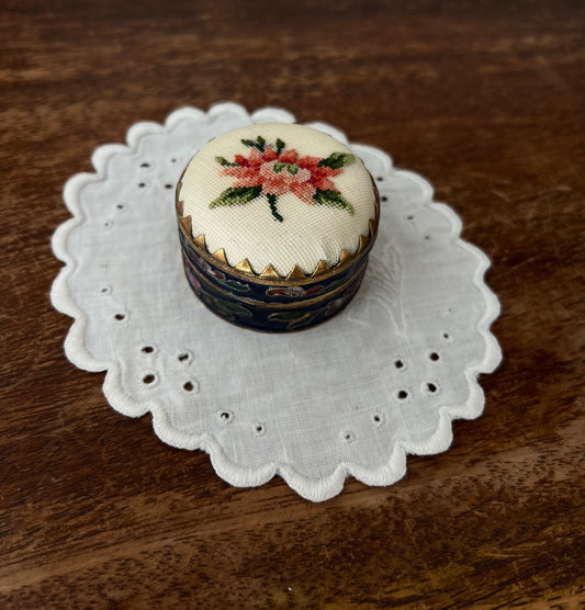 Embroidered Trinket box
