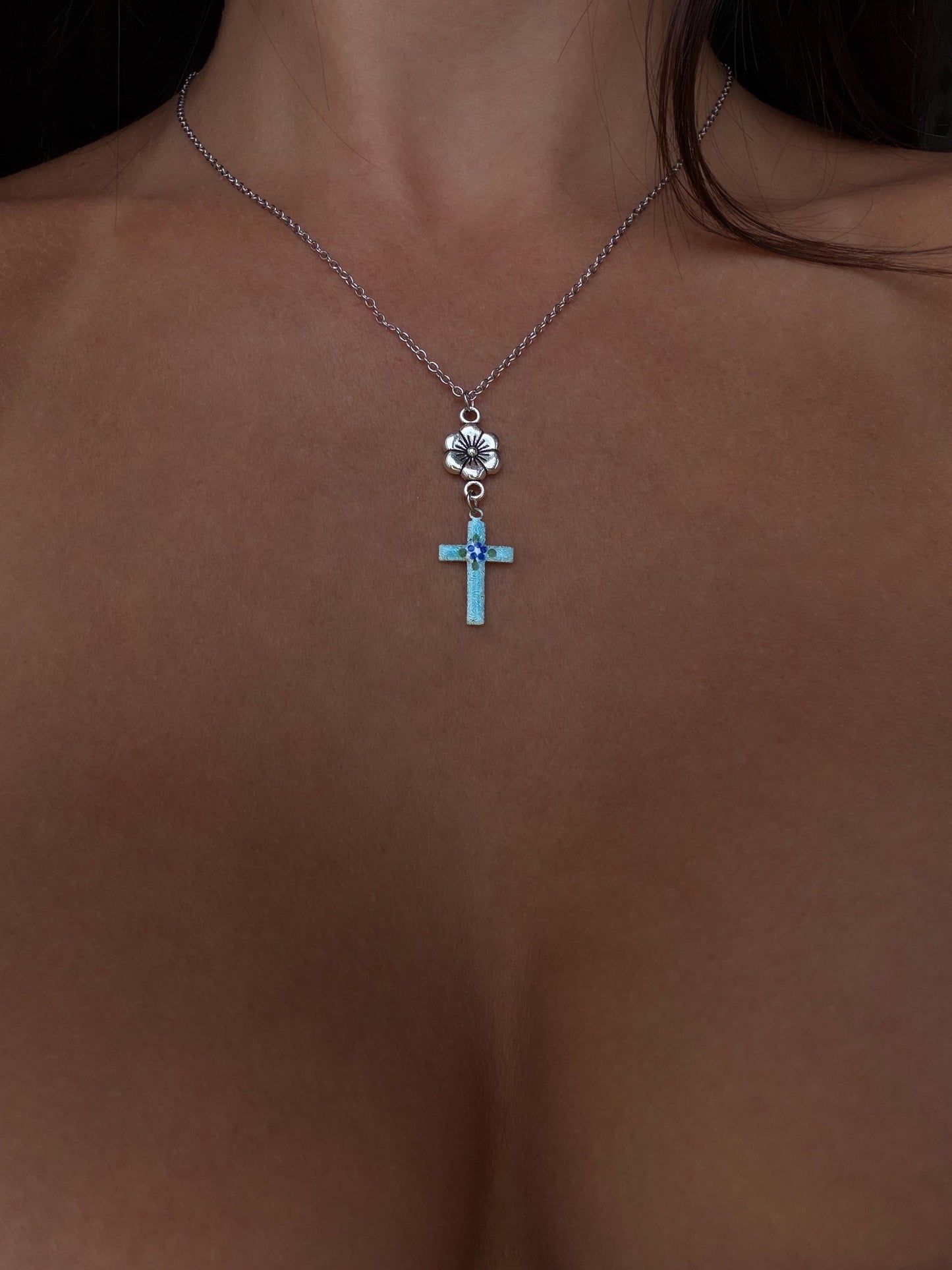 Forget me not necklace