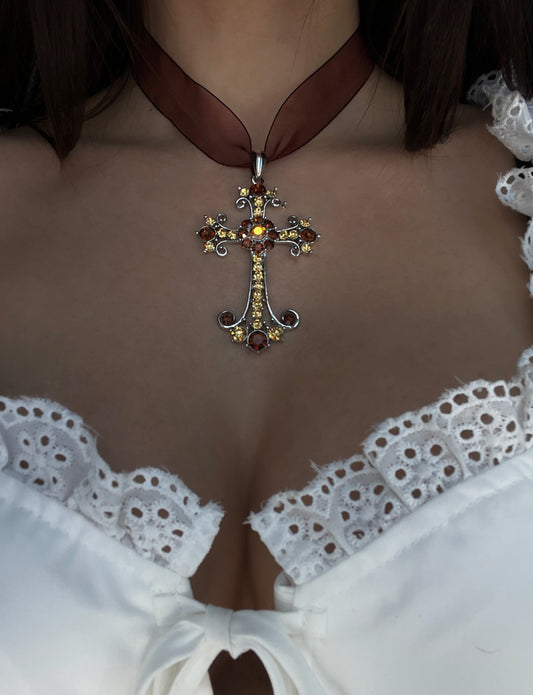 Amber devotion necklace