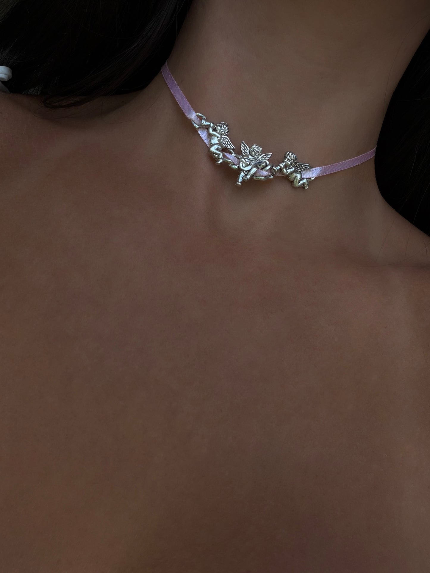 Pink Cherub Symphony Choker