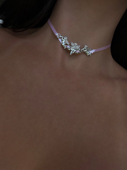 Pink Cherub Symphony Choker
