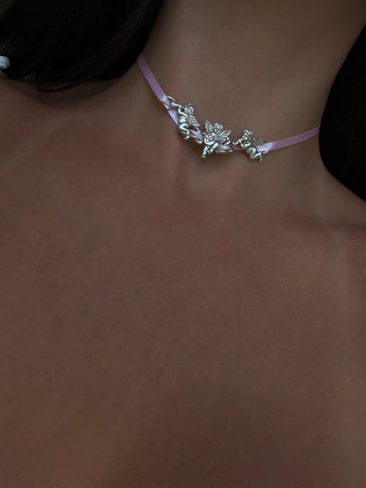 Pink Cherub Symphony Choker