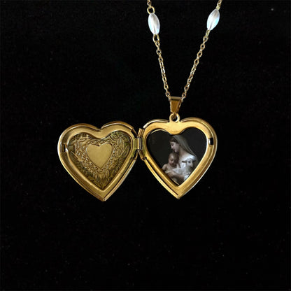 The Blessed Virgin Mary Heart locket