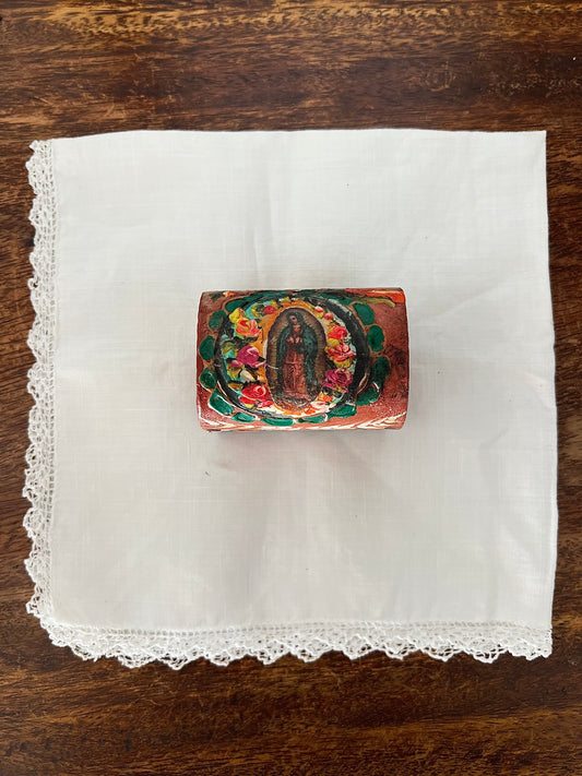 Wood jewelry box Guadalupe