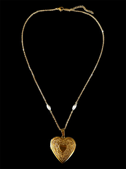 Lana del rey gold Heart locket