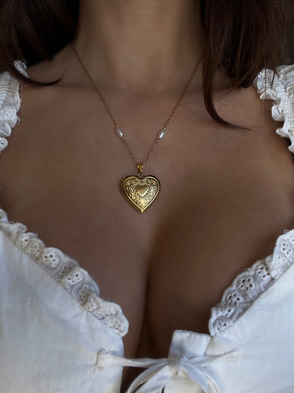 Lana del rey gold Heart locket