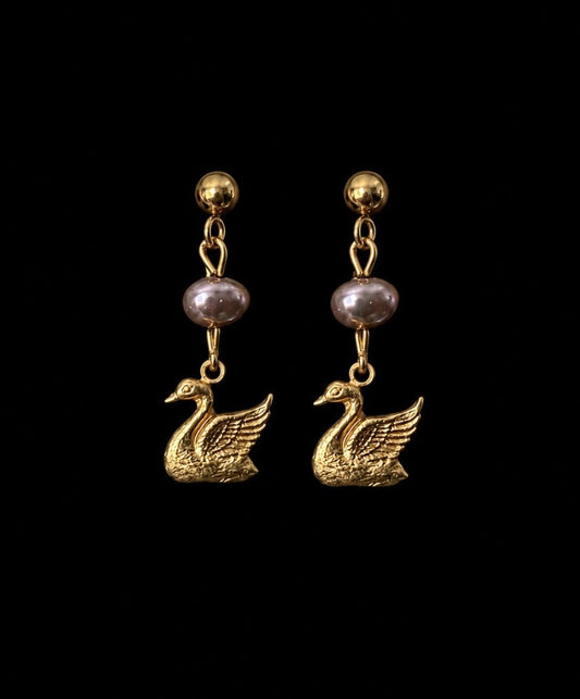 Darling Swan earrings
