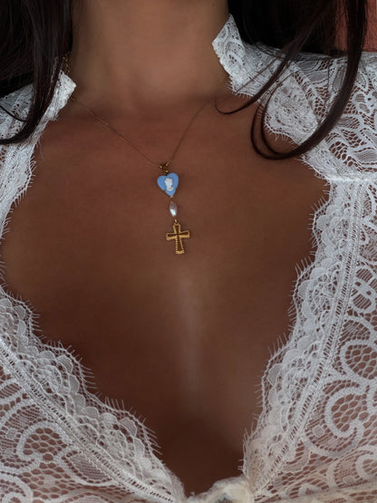 Sunday in blue necklace