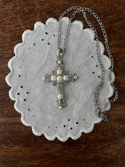 Heavenly Pearl Cross