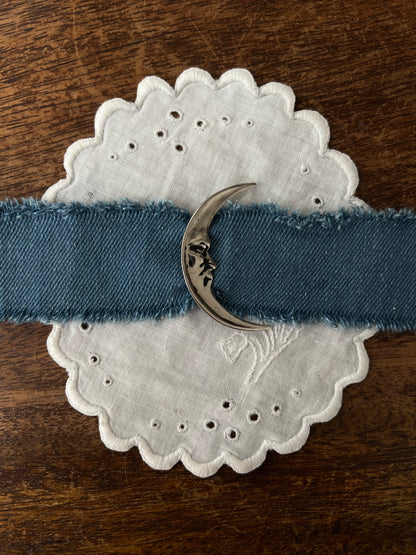 Crescent moon choker