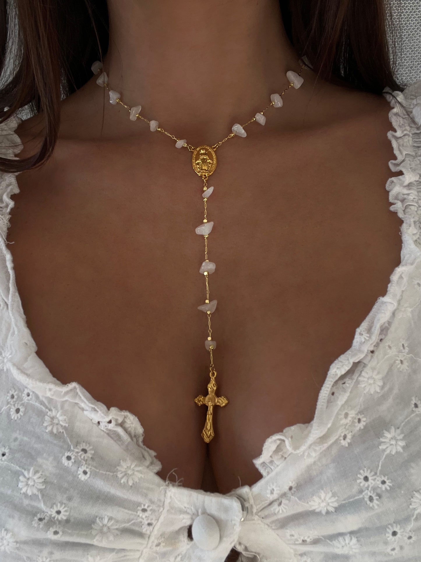 White Quartz Rosary
