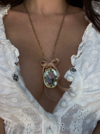 Dusty Rose Heirloom necklace
