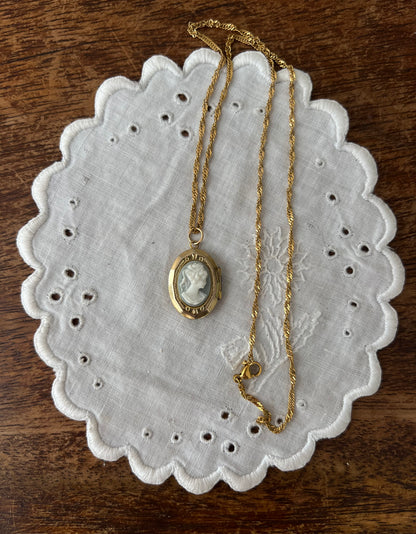 Vintage cameo locket