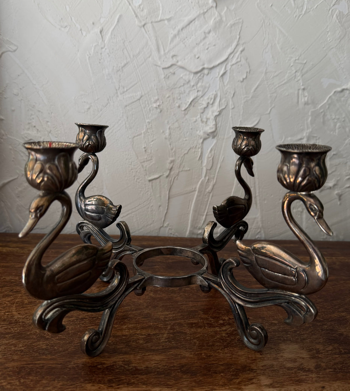 Swan candelabra