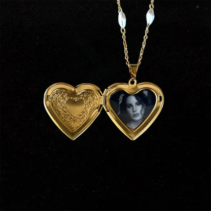 Lana del rey gold Heart locket