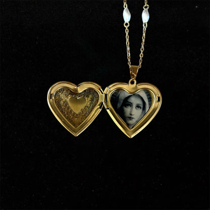 Virgin Mary Heart locket