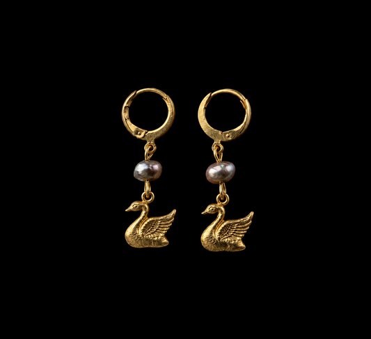 Darling Swan earrings