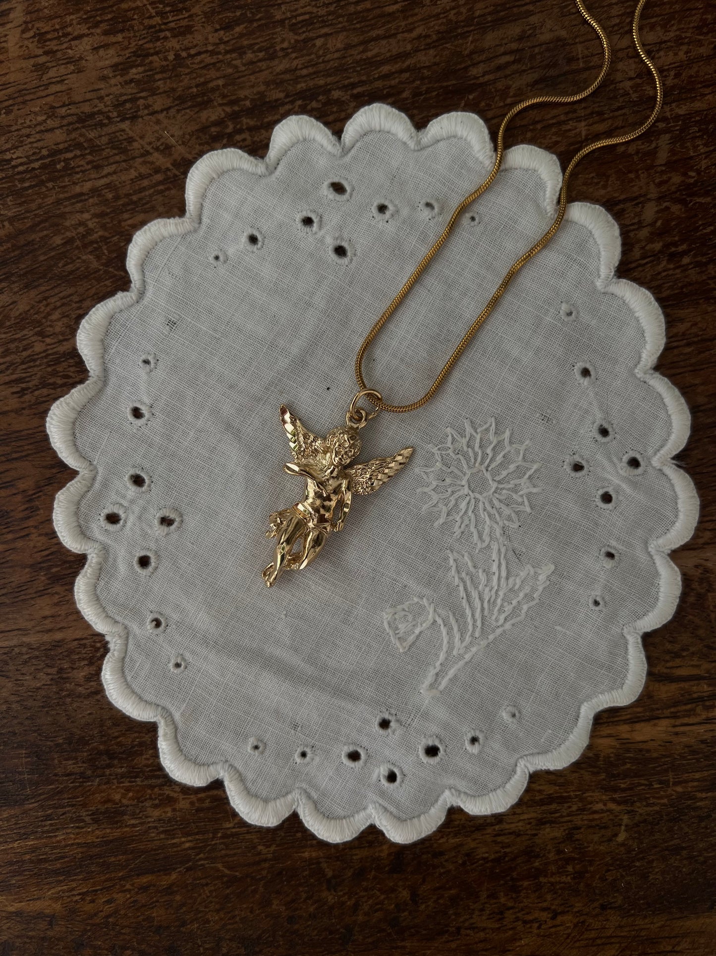 Gold Cherub necklace