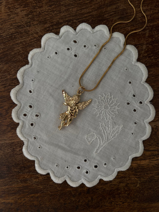 Gold Cherub necklace