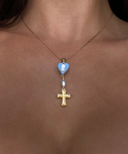 Sunday in blue necklace