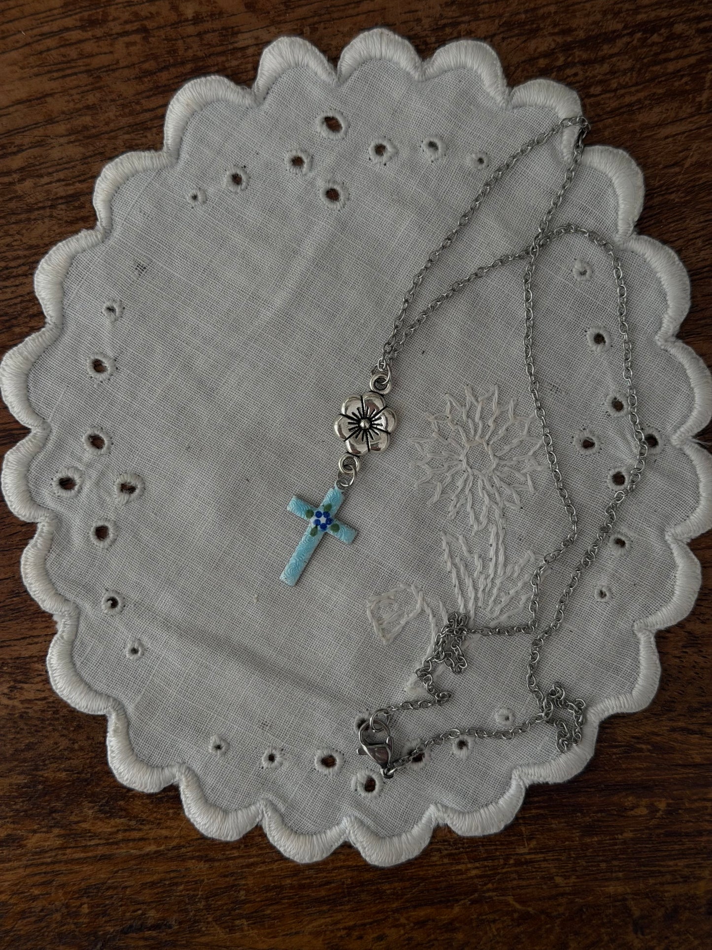 Forget me not necklace
