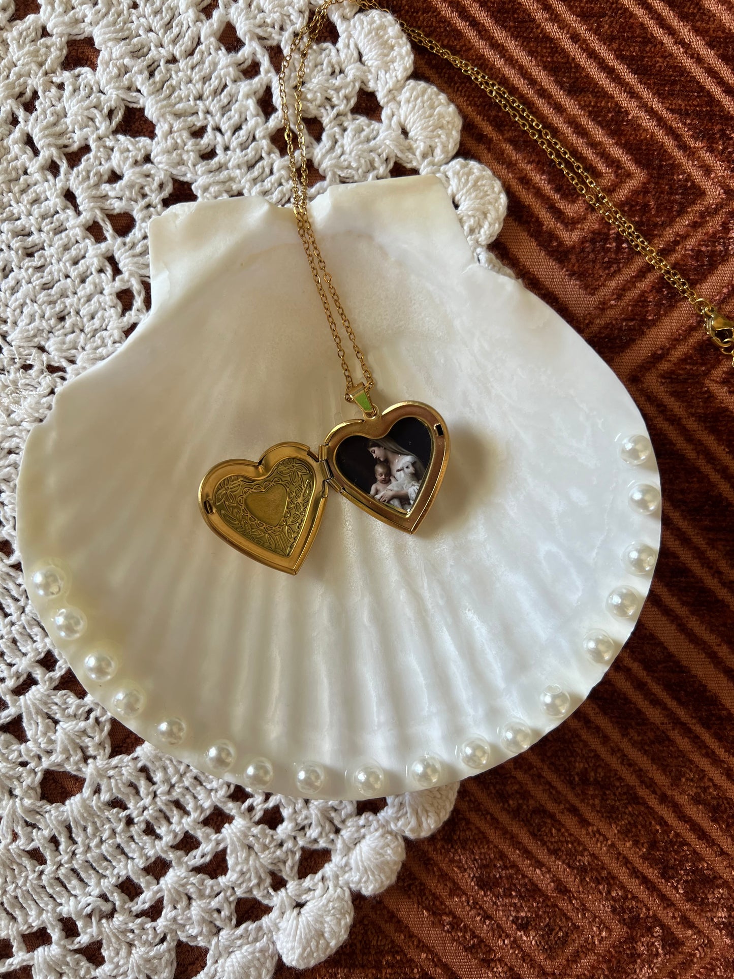 The Blessed Virgin Mary Heart locket