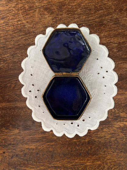 Embroidered trinket box