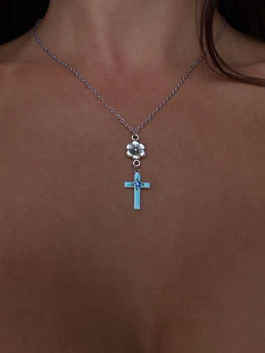 Forget me not necklace