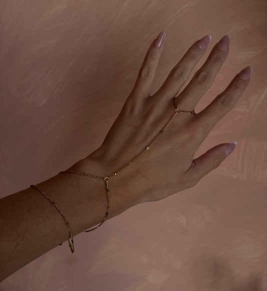 Golden Embrace Hand Chain